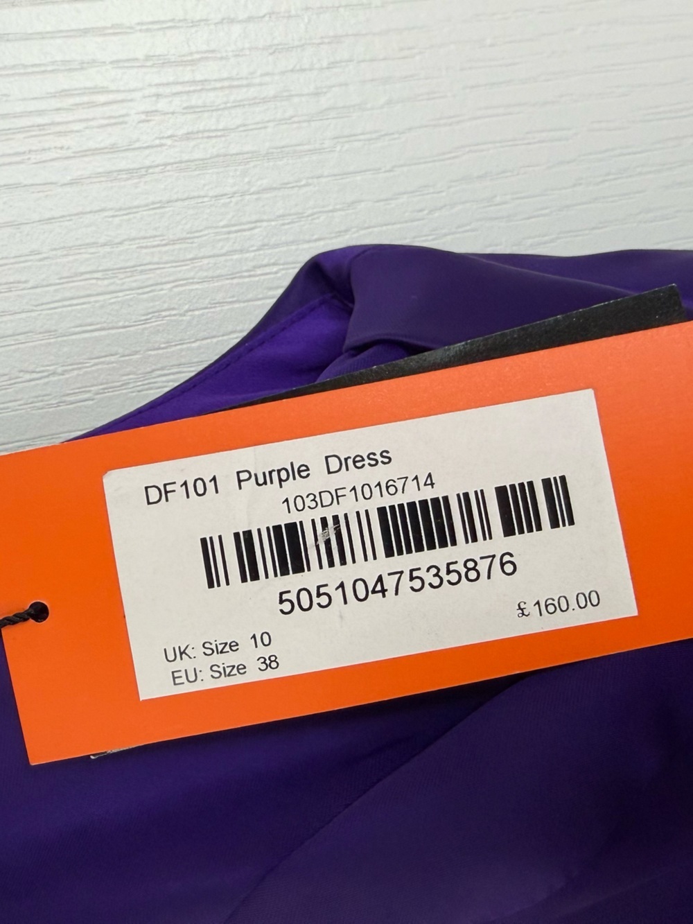 New Karen Millen Cocktail Formal Evening Dress Size 6 Purple - Picture 2 of 9